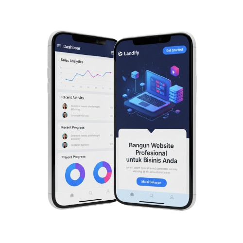 Ilustrasi website profesional